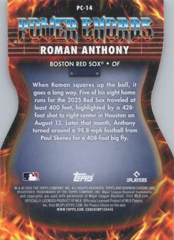 2026 Bowman Roman Anthony Power Chords #PC-14 Boston Red Sox
