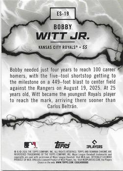 2026 Bowman Bobby Witt Jr. Electric Sluggers #ES-19 Kansas City Royals